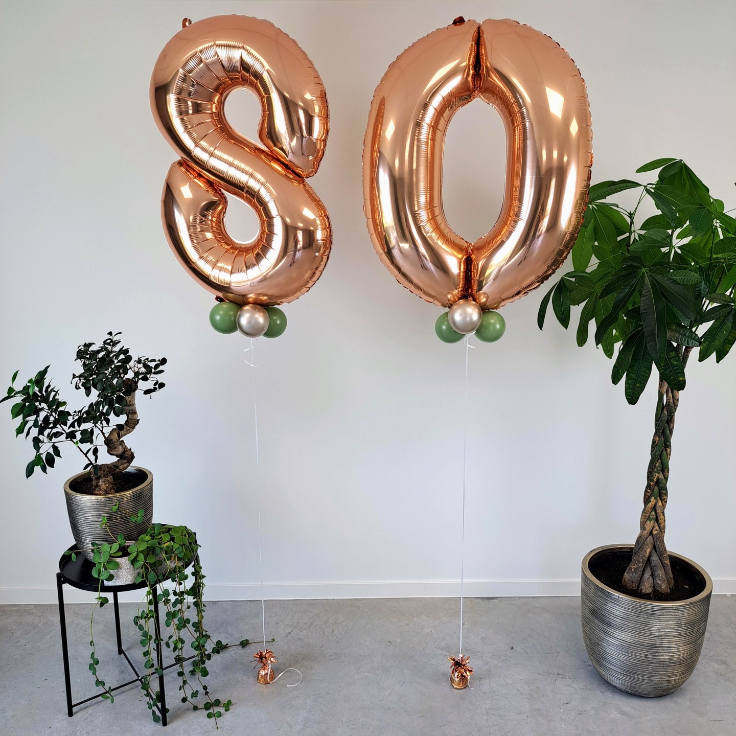 helium cijfer ballonnen 80 decoratie verjaardag