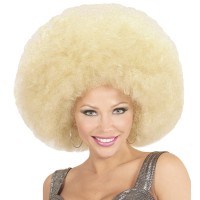 disco afro pruik blond carnavalspruik