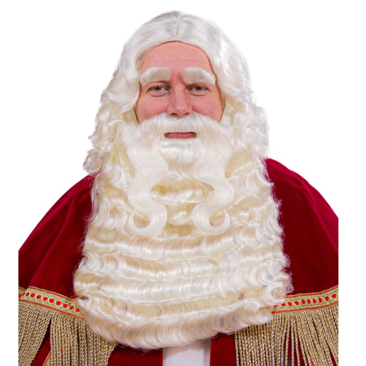 Sinterklaas pruik baard kwaliteit kanekalon