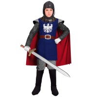 ridder kostuum kind carnaval ridderpak blauw