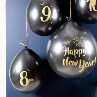 happy new year versiering aftel ballonnen