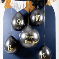 happy new year versiering aftel ballonnen