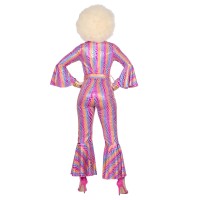 disco jumpsuit dames roze