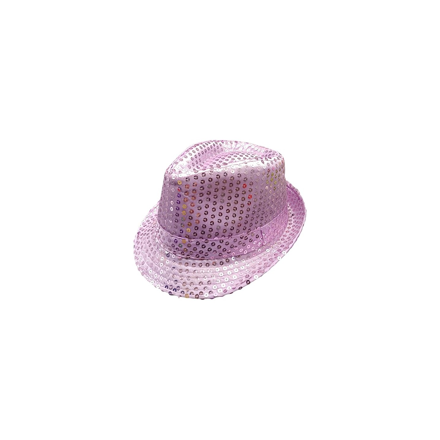 glitter hoed lila paars