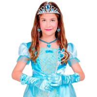 prinsessen verkleed accessoires set blauw