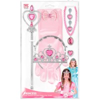 prinsessen verkleed accessoires set roze