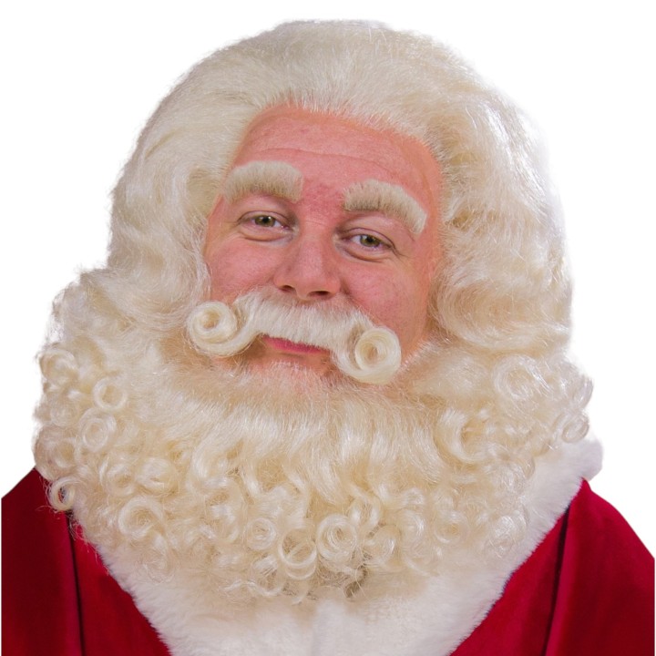 kerstman haarstel professioneel pruik baard wenkbrauwen