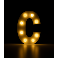 licht letter cijfer C