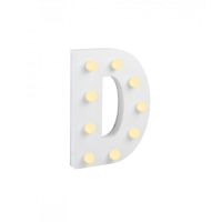 licht letter cijfer D