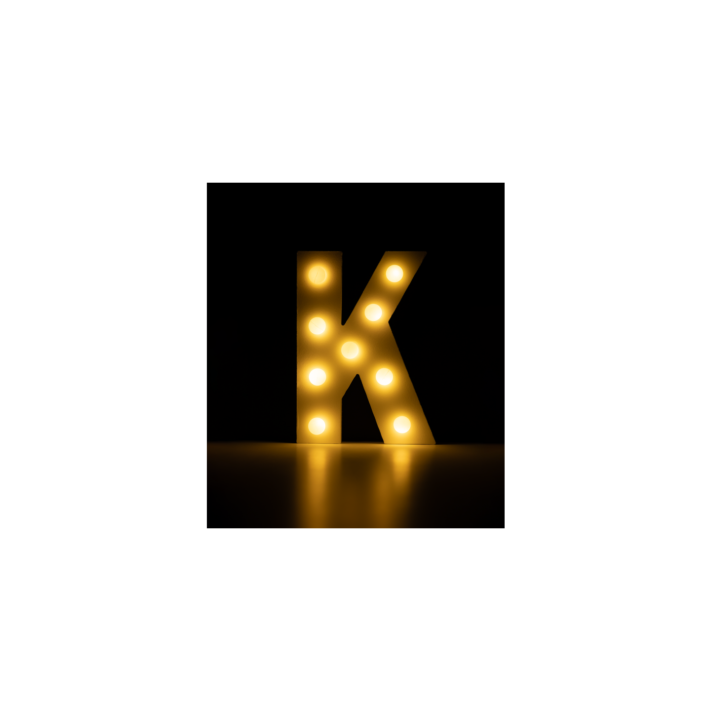 licht letter cijfer K