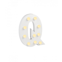 licht letter cijfer Q