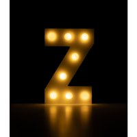 licht letter cijfer Z