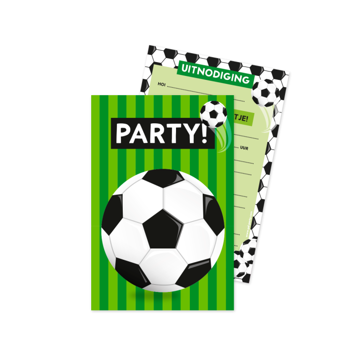 uitnodigingen voetbal kinderfeestje