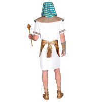 egyptisch farao kostuum man wit