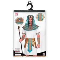 egyptisch farao kostuum man wit