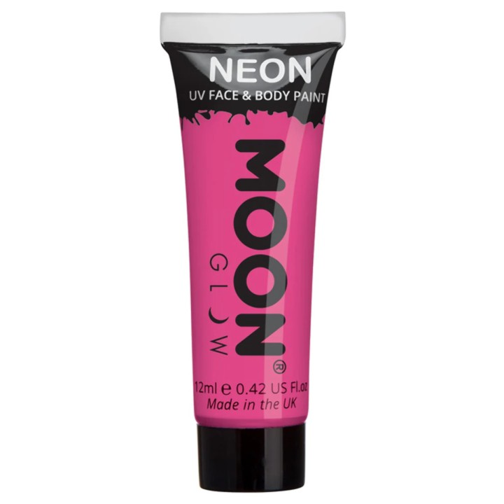 fluo neon makeup roze blacklight schmink