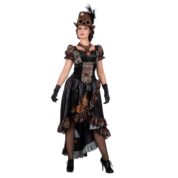 steampunk jurk dames carnaval kostuum