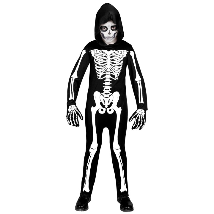 halloween skelet kostuum kind skeletpak