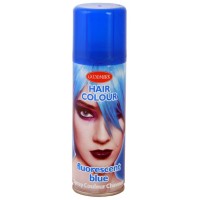 haarverf carnaval haarkleur spray fluo blauw
