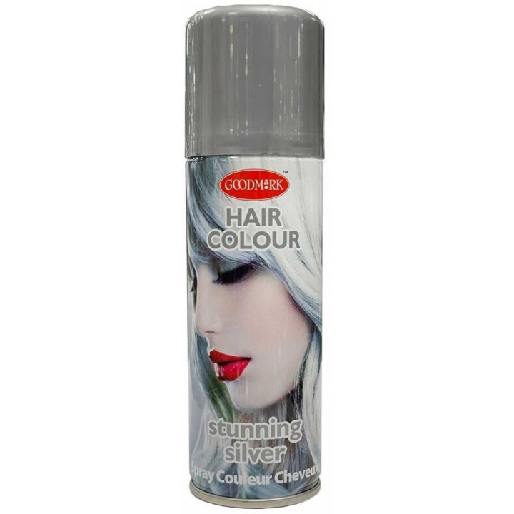 uitwasbare haarverf carnaval haarkleur spray zilver