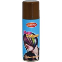uitwasbare haarverf carnaval haarkleur spray bruin