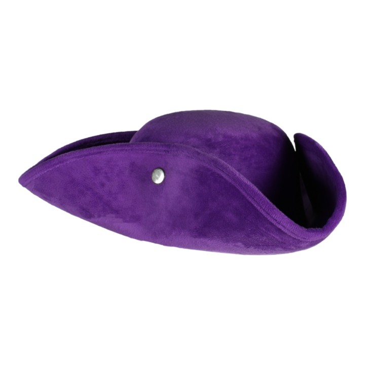 driesteek hoed paars carnaval
