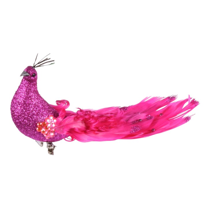 hoed versiering decoratie vogel roze