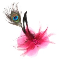 hoed versiering decoratie bloem roze