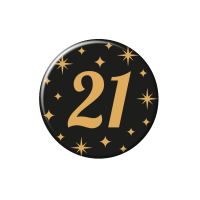 leeftijd button verjaardag 21 jaar badge