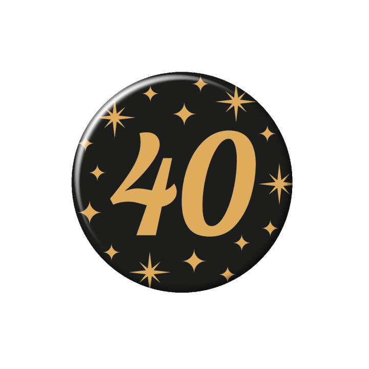 leeftijd button verjaardag 40 jaar badge