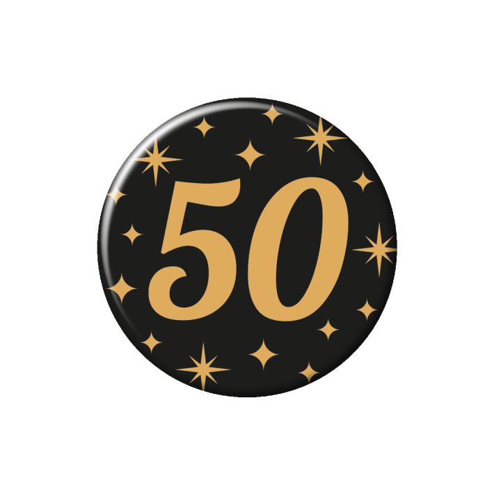 leeftijd button verjaardag 50 jaar badge