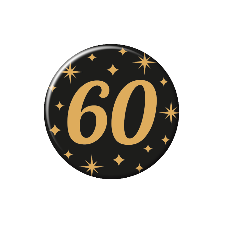 leeftijd button verjaardag 60 jaar badge