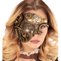 Steampunk accessoires half masker