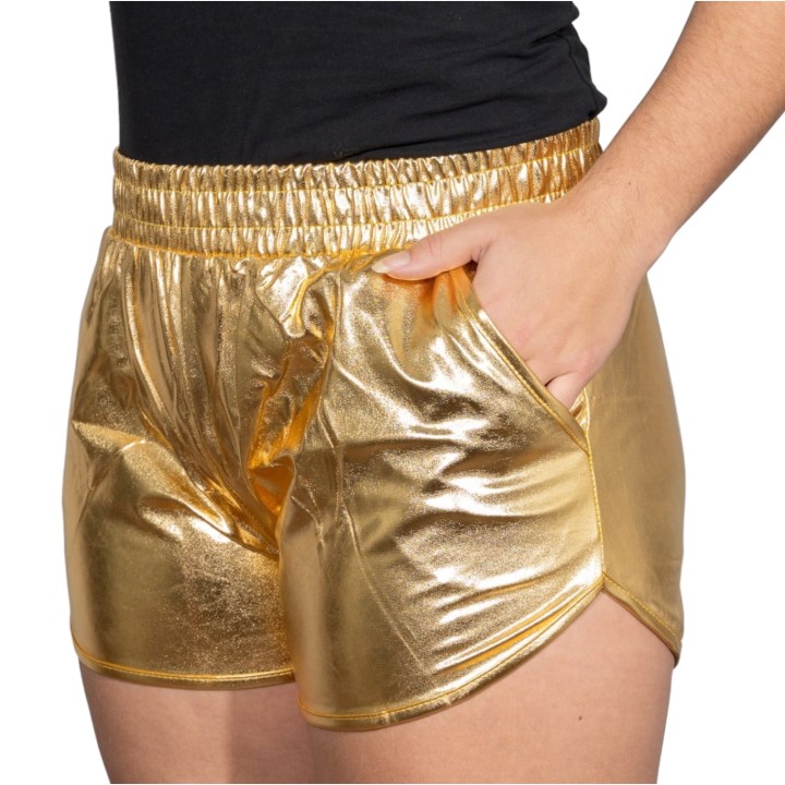 gouden hotpants dames heren