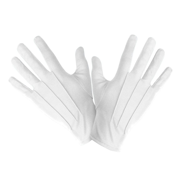 korte handschoenen wit carnaval
