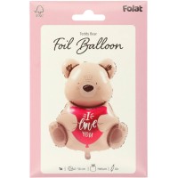 valentijn folie ballon beer love you