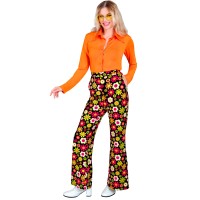 flower power broek dames hippie kleding