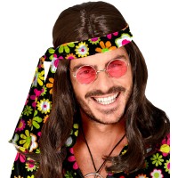 flower power hippie hoofdband haarlint bloemetjes