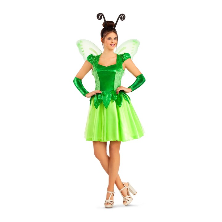 tinkerbell kostuum dames elfen jurkje groen