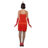 Charleston jurk rood Jaren 20 kleding dames
