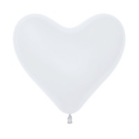 sempertex ballonnen hartvorm wit