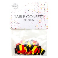 tafelconfetti belgische vlaggetjes versiering tafeldecoratie belgie