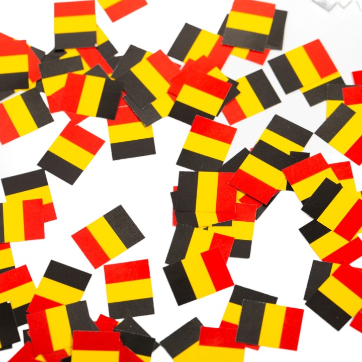 tafelconfetti belgische vlaggetjes versiering tafeldecoratie belgie