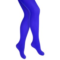 gekleurde panty kind blauw kleurpanty carnaval