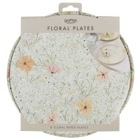 papieren borden floral bloemen