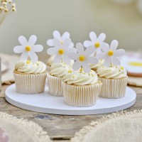 cupcake toppers daisies madeliefjes