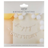 letterslinger happy birthday daisies madeliefjes
