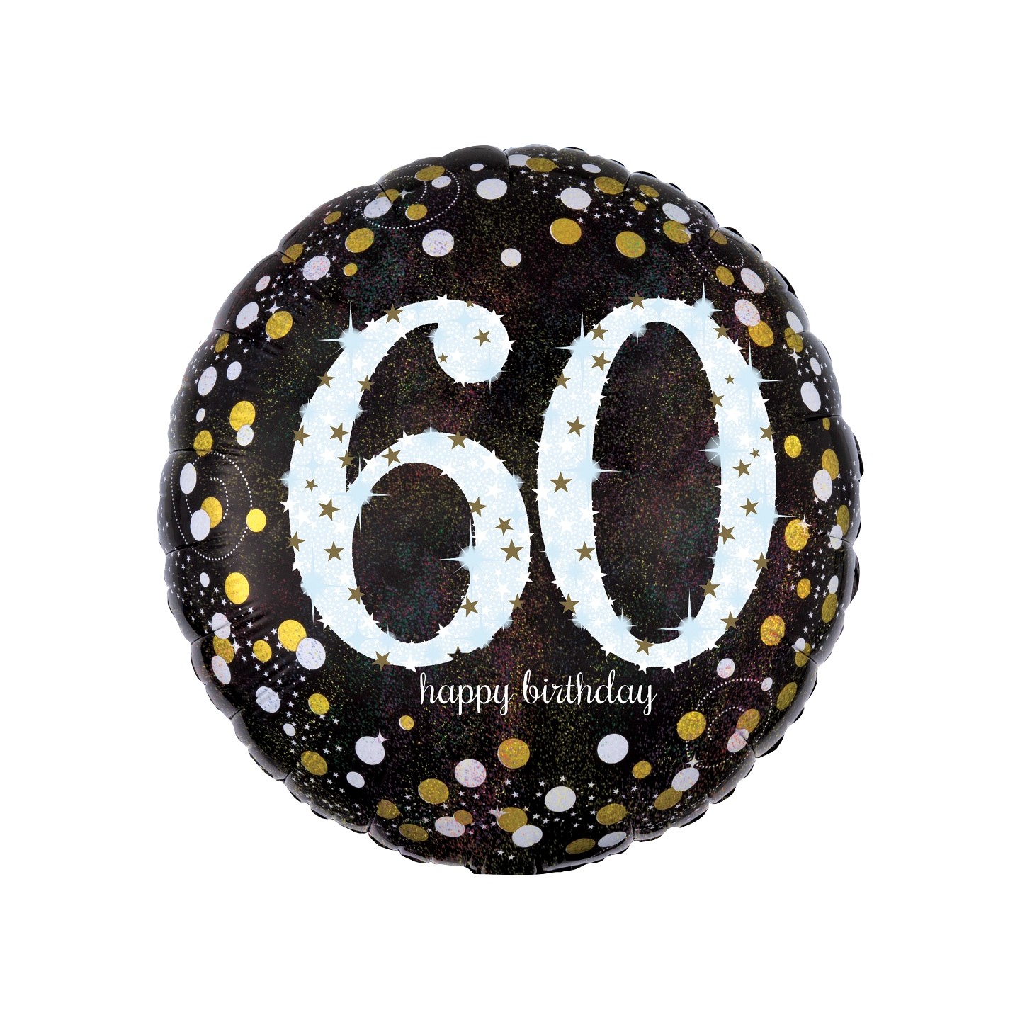 Folieballon verjaardag sparkling 60 jaar