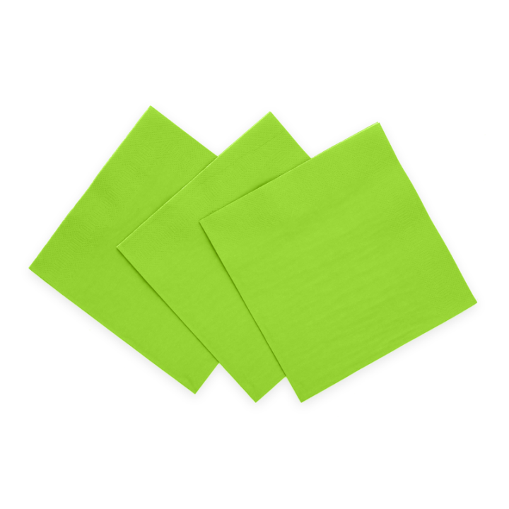 papieren servetten lime groen