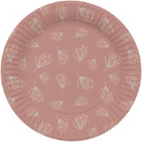 kartonnen wegwerp bordjes roze babyborrel decoratie